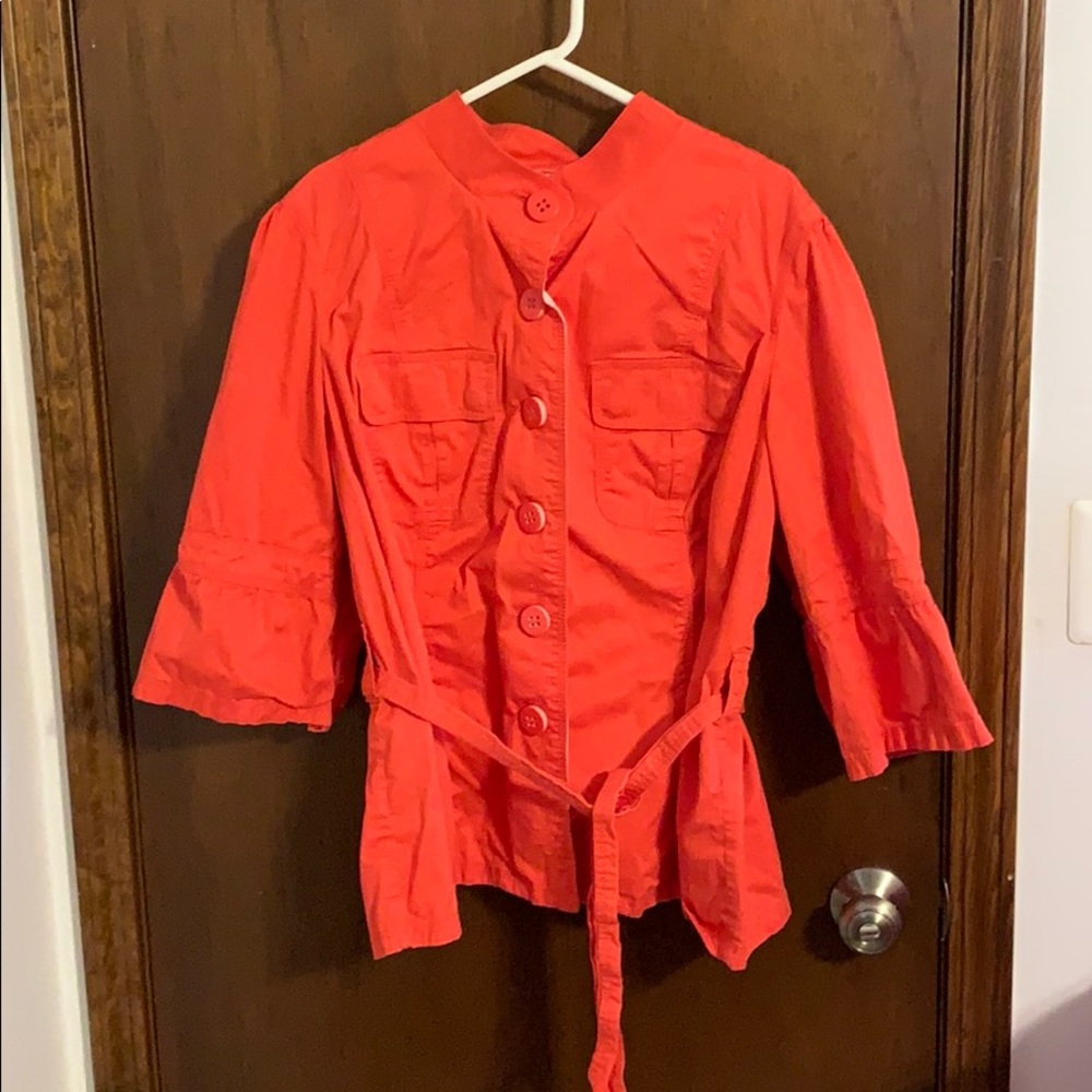 Lane Bryant 3/4 sleeve button up jacket